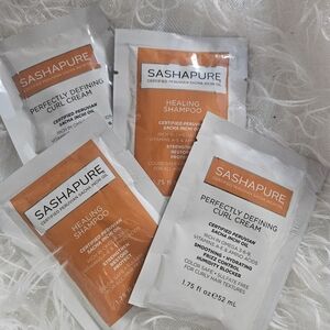 Healing Shampoo & Perfectly Defining Curl Cream Sachet - White & Orange Qty 4
